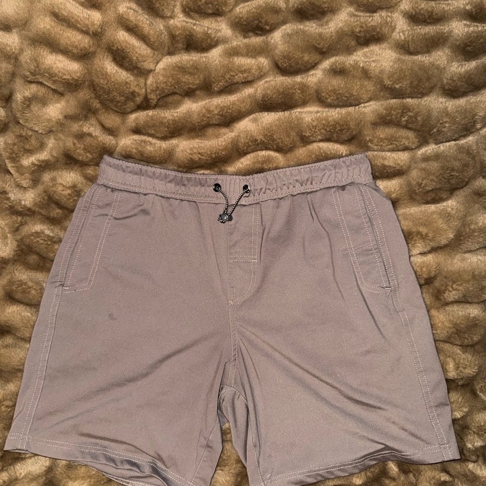 Avalanche Taupe Elastic Waist Shorts